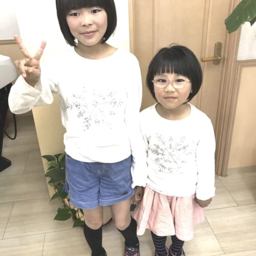 姉妹でヘアドネーション