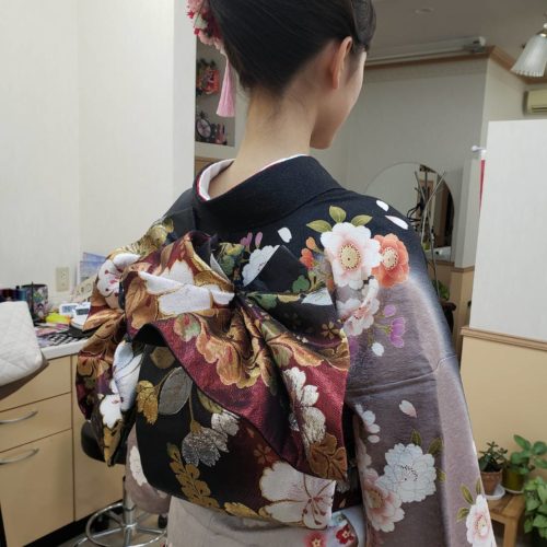 着付けがんばりました