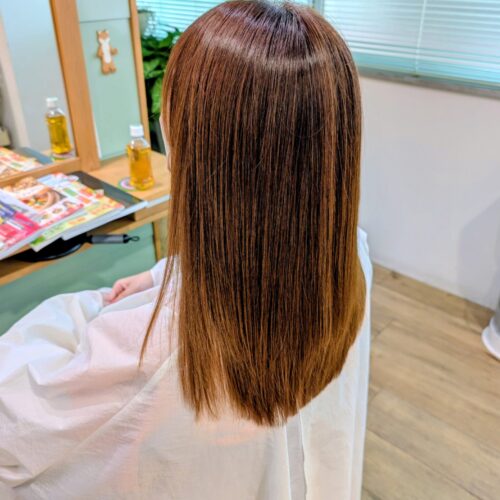 やさしくまとまる美革ストレート