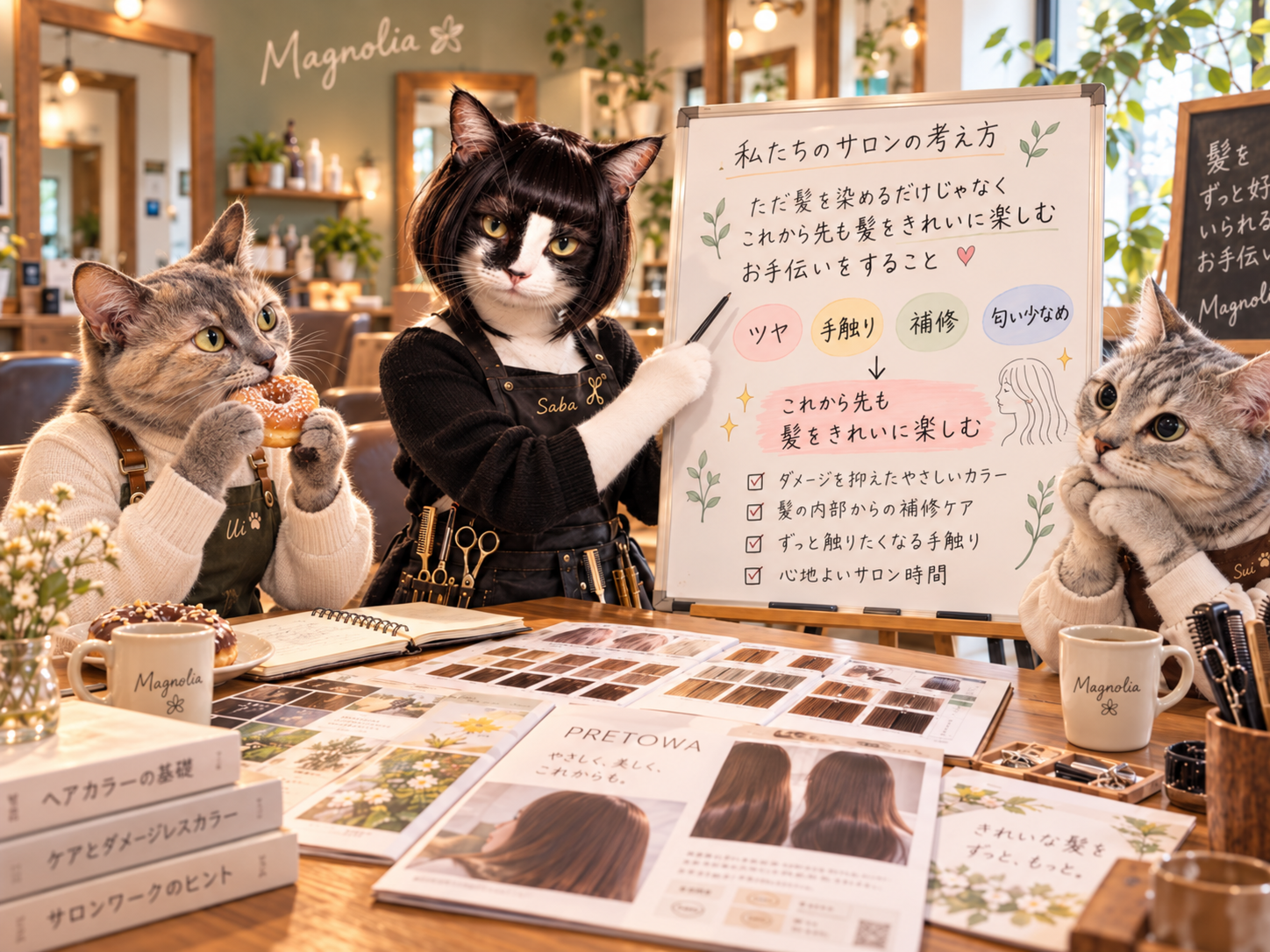 新しいカラー剤PRETOWAを導入しました✨繰り返すたび、ツヤ髪へ